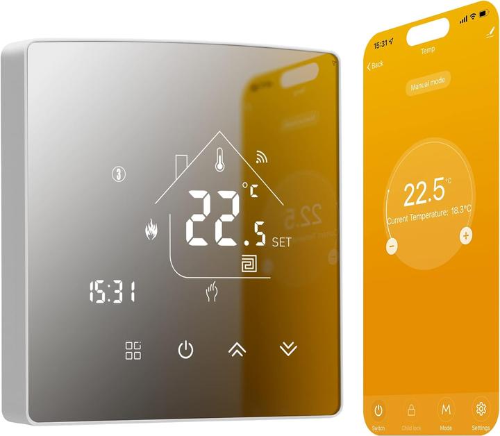 Immagine prodotto Beok controls Termostato per riscaldamento elettrico, 1pc WIFI