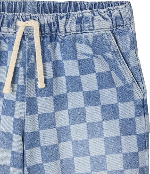 Actual product image Jonen Jungen Jeans-Bermudas mit Schachbrettmuster in Loose-Fit (128)