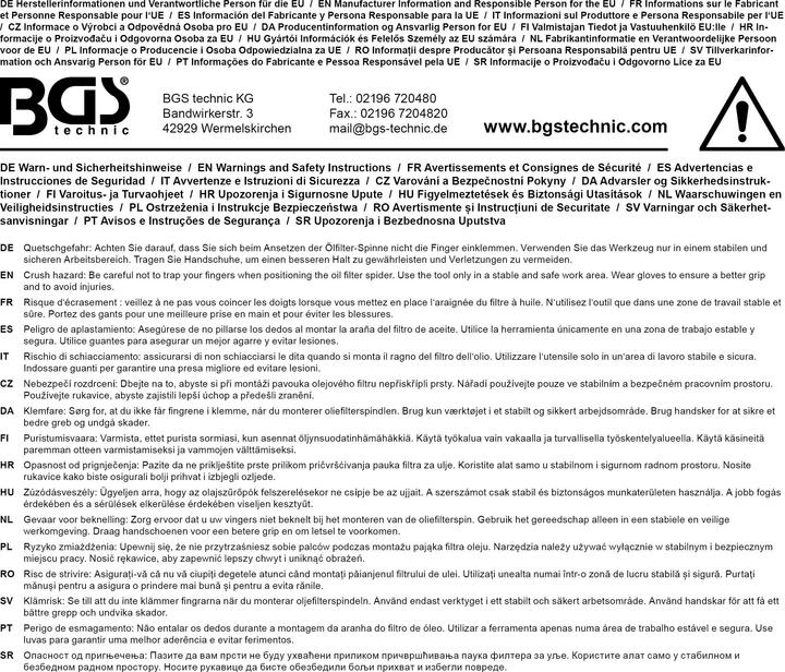 Produktbild BGS Universal-Ölfilterschlüssel