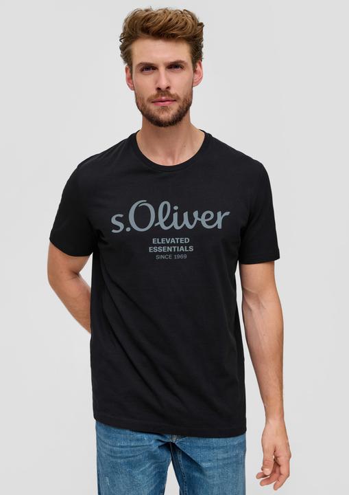 Actual product image S.Oliver T-Shirt Casual Bequem sitzend Logo T-Shirt (M)