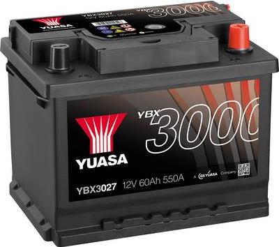 Image du produit Yuasa Batterie de voiture SMF YBX3027 12 V 60 Ah T1 Disposition des cellules 0 (12 V, 60 Ah)