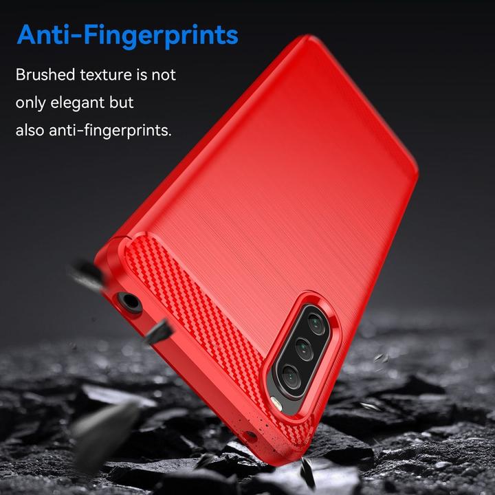 Actual product image König Design Case Mobile Protection for Sony Xperia 10 V Case Cover Cases Bumper Carbon Shell (Sony Xperia 10 V)