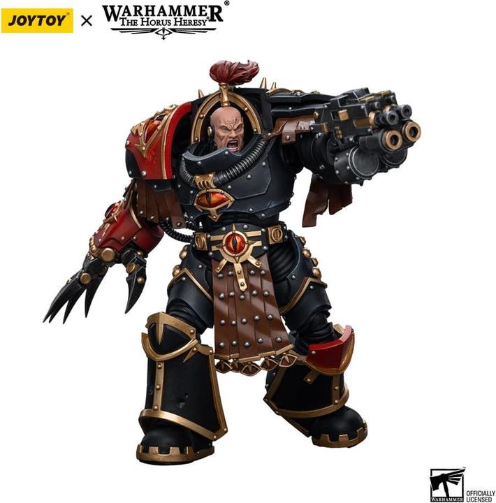 Actual product image Joy Toy Warhammer The Horus Heresy Action Figure 1/18 Sons of Horus Ezekyle Abaddon First Captain of the