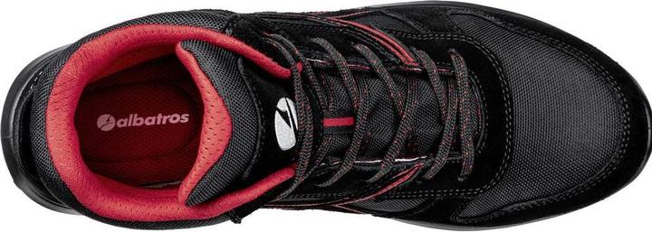 Actual product image Albatros CLIFTON MID SRC 638700210000040 Safety boot S3 Shoe size (EU): 40 Black, Red 1 (S3, 40)