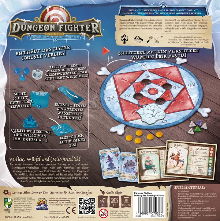 Produktbild Horrible Guild HR044 - Dungeon Fighter: Die Festung des flutschigen Frosts, 1-6 Spieler, 10 Jahren (DE-Ausgabe) (Deutsch)
