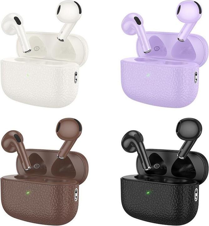 Image du produit Hoco Wireless headphones wireless earphones bluetooth TWS EQ15 brown (6 h, Sans fil)