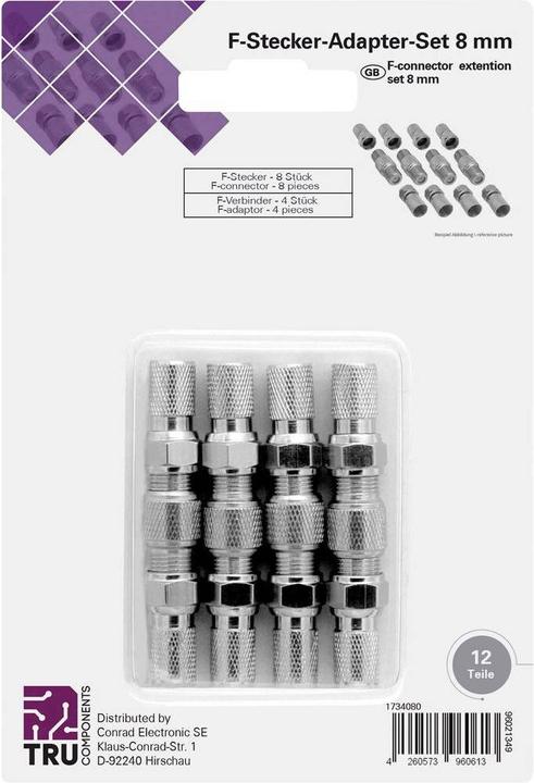 Tru Components Kit de connecteurs F (Câble d'antenne)