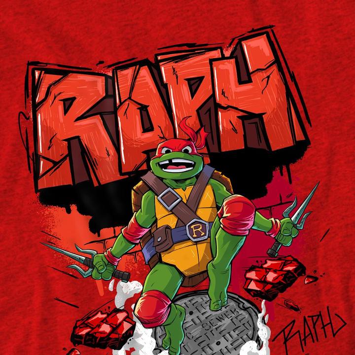 Immagine prodotto Teenage Mutant NT Maglietta Raffaello Fogna Adulto Unisex (M)