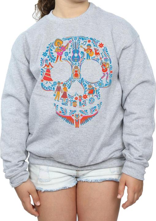 Actual product image Disney Girls Coco Skull Pattern Sweatshirt (140, 146)