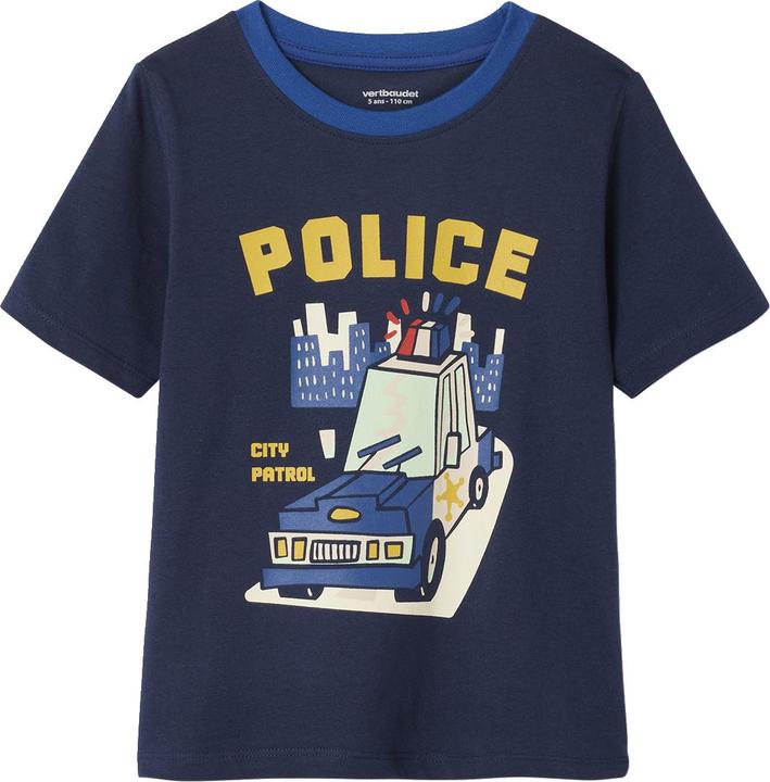 Produktbild Vertbaudet Bio-Kollektion: 2er-Pack Jungen Sommer-Schlafanzüge mit Polizei-Print (152)