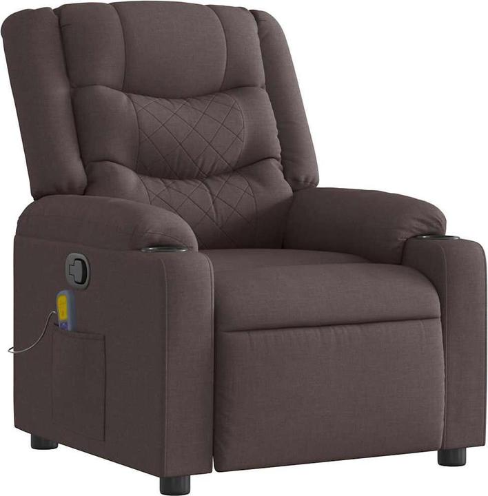 Produktbild VidaXL Massagesessel Dunkelbraun Stoff