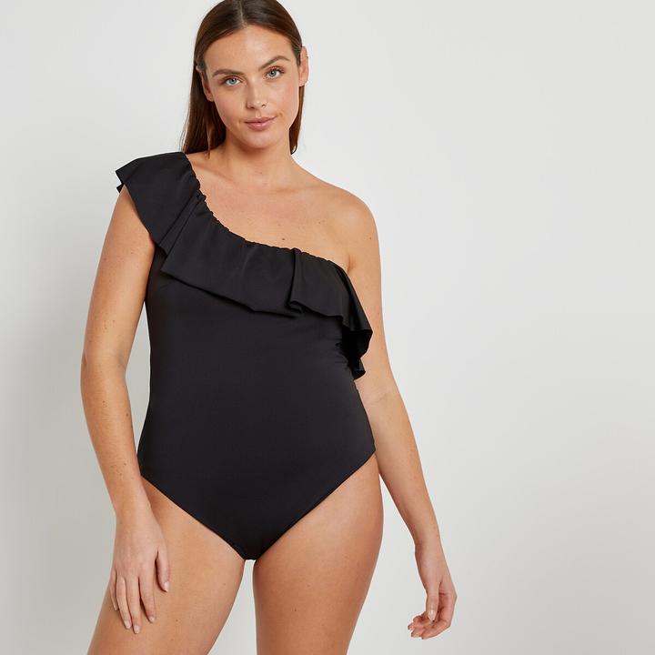 La Redoute Collections Badeanzug in asymmetrischer Form (46)
