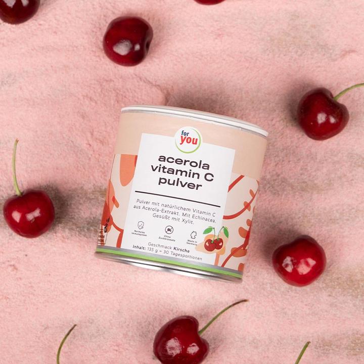 Image du produit For You acerola vitamine c en poudre (1 pièce(s), Poudre, 135 g)