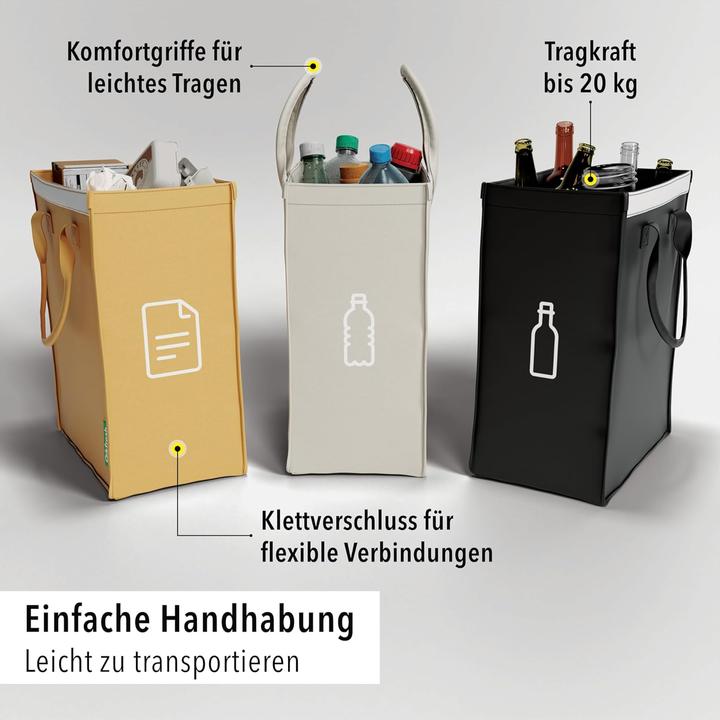 Produktbild Qikfresh 3er-Pack Abfalltrennsystem (105 l)