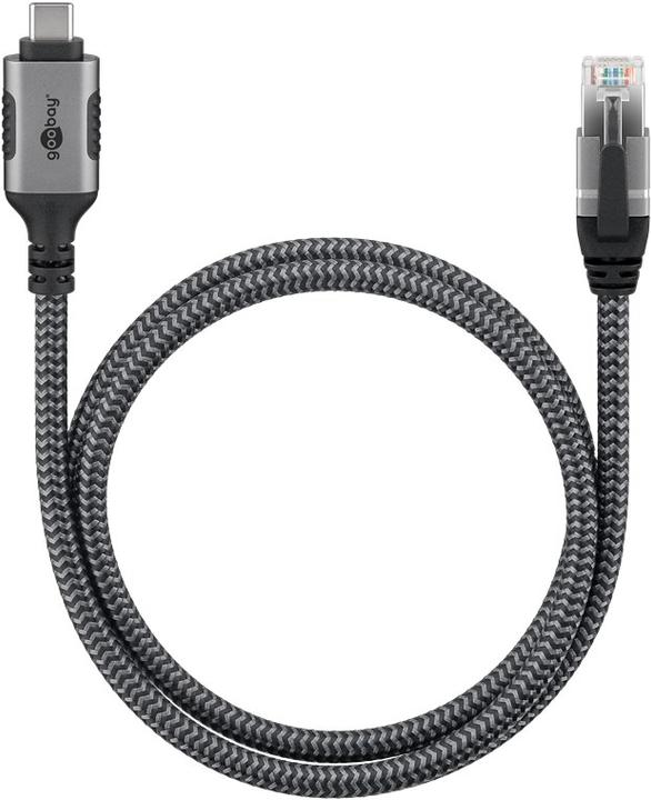 Immagine prodotto Goobay Cavo Ethernet da USB-C a RJ45, 1 m (RJ45, USB-C, RJ45 (1x))