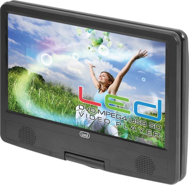 Actual product image Trevi PDX 1409 Portable DVD Player Convertible (9 Inch) Pixel (Portable DVD player)