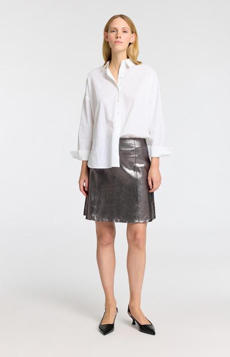 Actual product image Selected Femme Metallic Lederminirock (34)