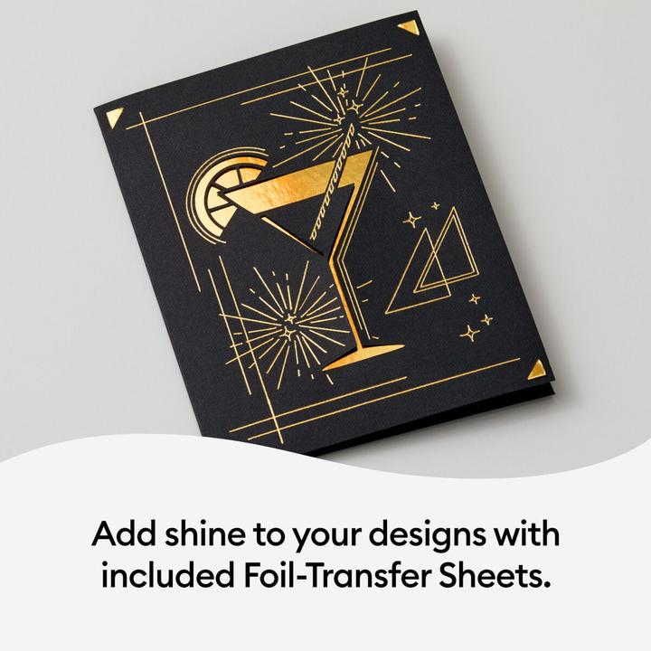 Actual product image Cricut Insert Cards FOIL Celebration S40 12,1cm x 12,1cm 14-pack (P)