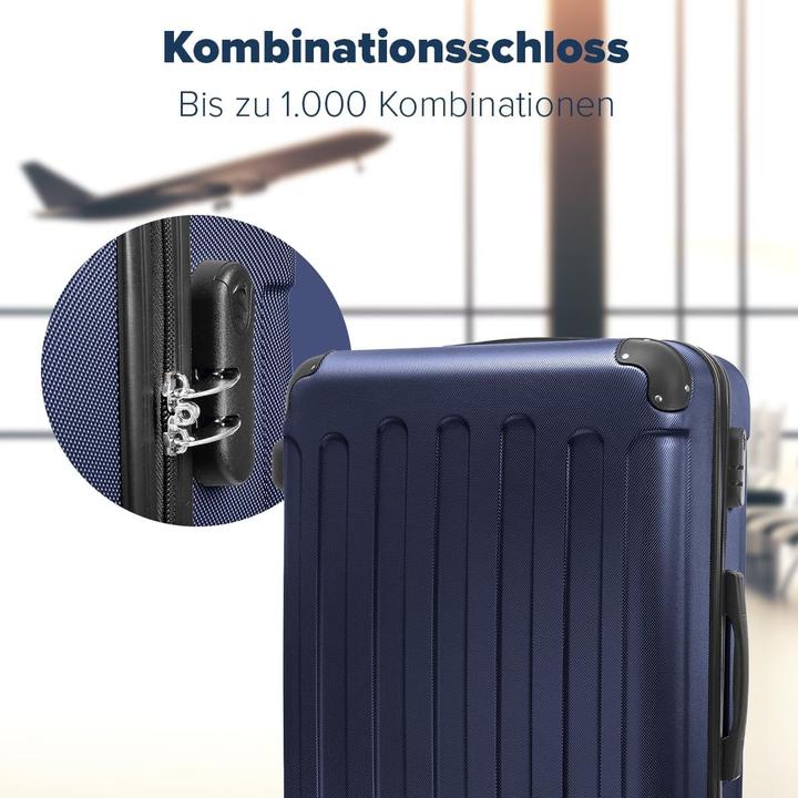 Immagine prodotto Trvlmore 2-teiliges Hartschalenkofferset (38 l, Bagaglio a mano (fino a 50 litri), L (90 - 115l))