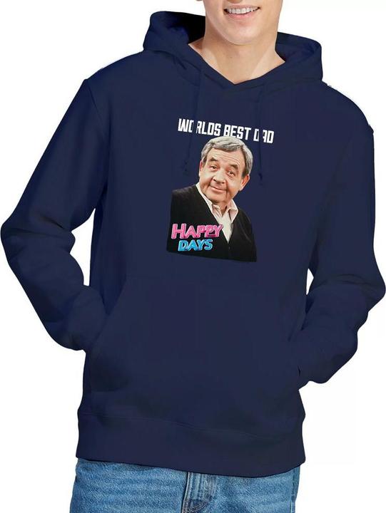 Immagine prodotto Happy Days Best Dad Felpa con Cappuccio Uomo (L)