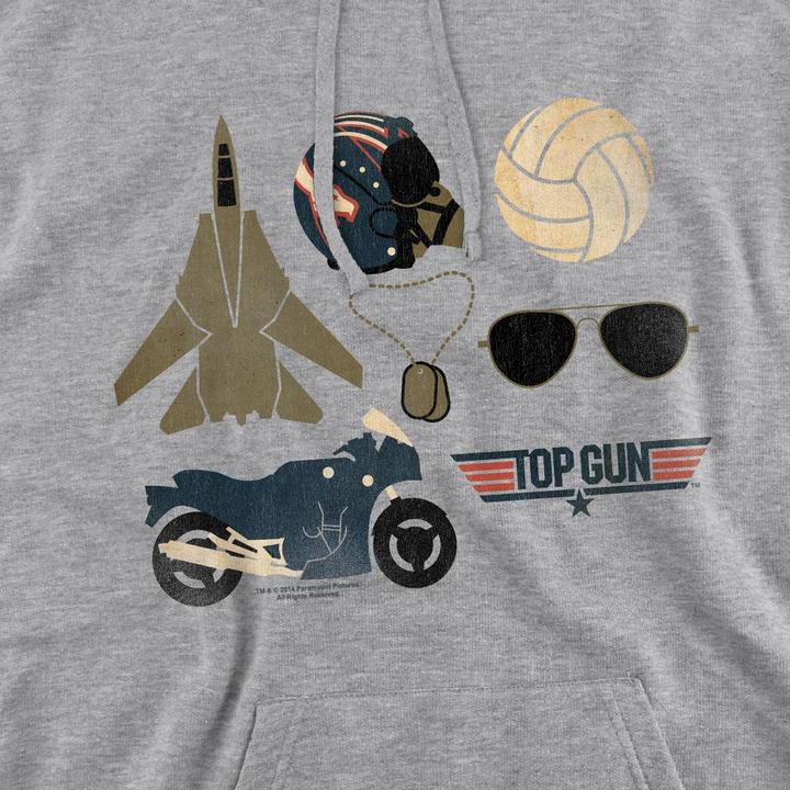 Immagine prodotto Top Gun Items Felpa con Cappuccio Uomo (M)