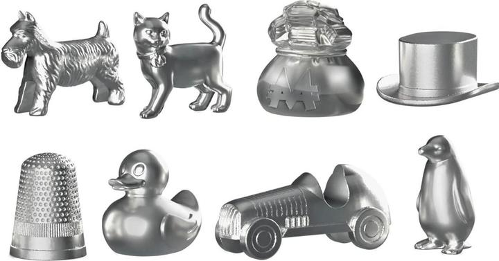Productafbeelding Monopoly Brettspiel mit Aufbewahrungsfach und grösseren Spielfiguren (Italiaans)