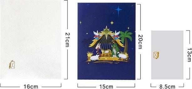Immagine prodotto MU Classic Biglietto di Natale pop-up 3D Serie Saluts (1 pz.)
