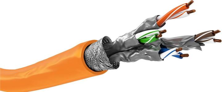 Produktbild Goobay Netzwerkkabel CAT 7a S/FTP 4 x (S/FTP, CAT7a, 500 m)