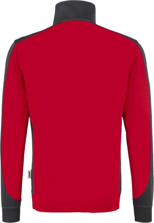 Actual product image Hakro Zip sweatshirt Contrast Performance red/anthr. 4XL (4XL)
