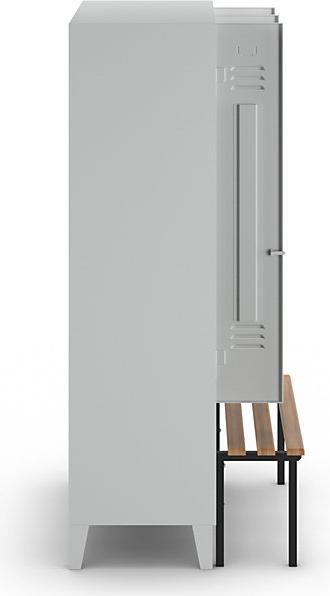 Actual product image Wolf Clothes locker with bench in front (90 cm, 185 cm)