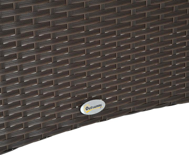 Produktbild Outsunny Gartentisch mit zusätzlichem Stauraum (85 cm)