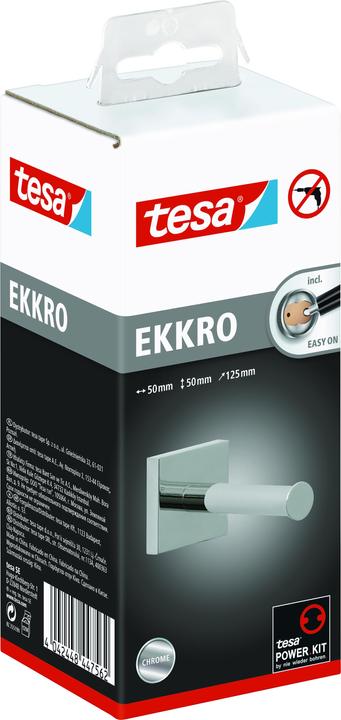 Actual product image tesa EKKRO WC replacement roll holder incl. adhesive solution without drilling