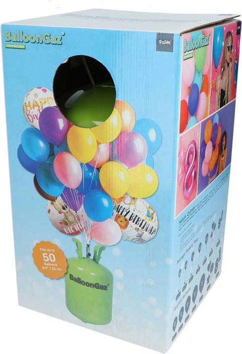 Folat Einweg Helium-Flasche für 25 - 50 Ballons (1 x)