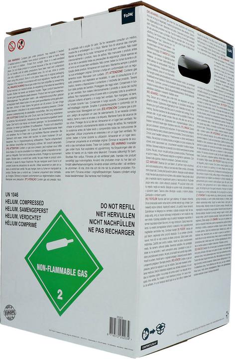 Produktbild Folat Einweg Helium-Flasche für 25 - 50 Ballons (1 x)