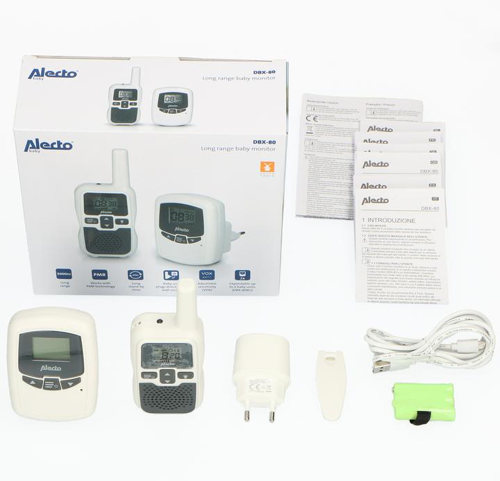 Actual product image Babiage Alecto DBX PMR baby monitor with channels (Baby Monitor Audio, 3000 m)