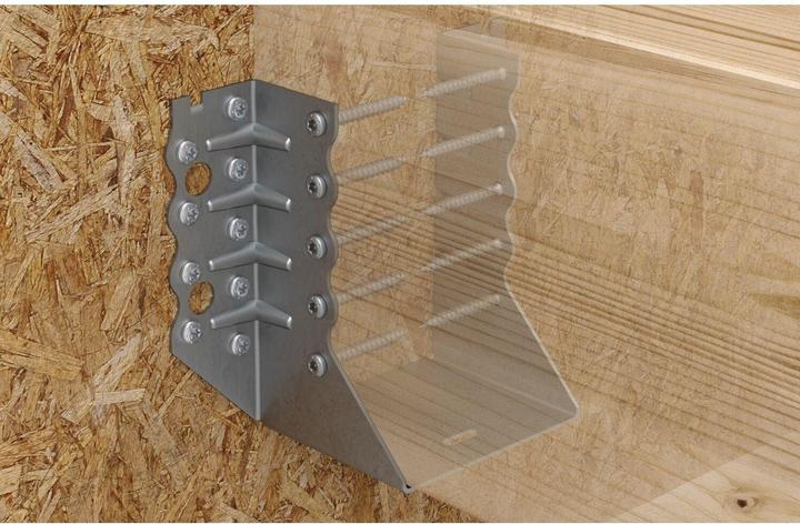 Actual product image GH Beam shoe TOP external 100x140 - hot-dip galvanised steel (Joist hanger, 1 pcs.)