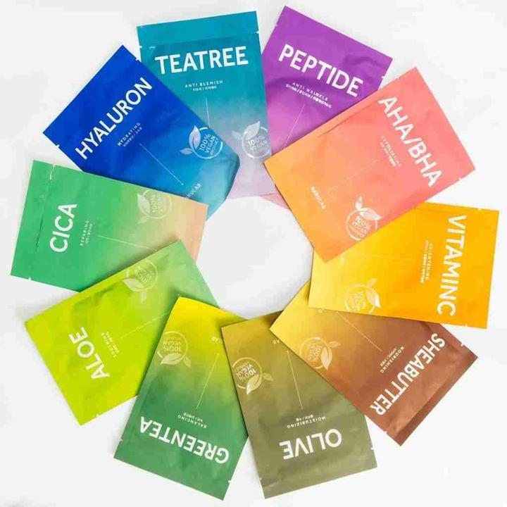 Actual product image Barulab Vegan variety mask pack