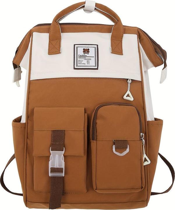 Immagine prodotto Only-Bags.Store Zaino scuola in stile, zaino scuola colorblock di grande capacità per uso quotidiano