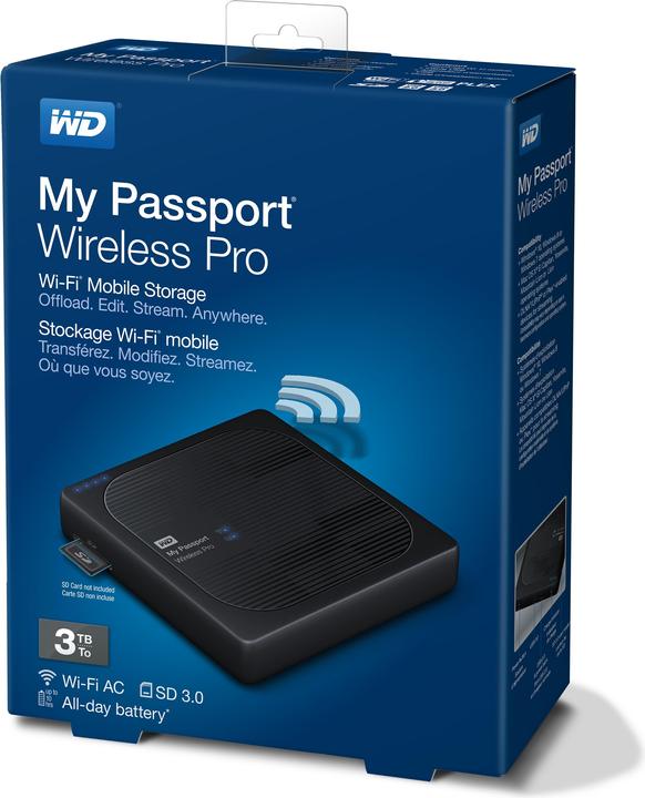 Image du produit WD Mon passeport sans fil Pro (3 To)