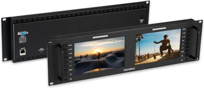 Actual product image Feelworld D71 PLUS Dual Rack Monitor SDI