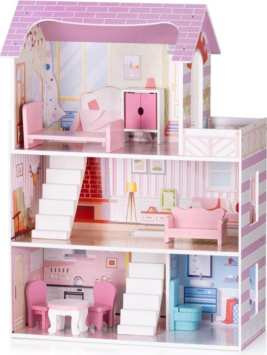 Produktbild Chipolino Holz-Puppenhaus 7-teilig