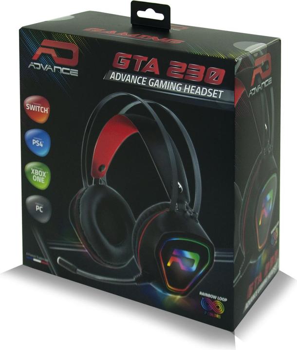 Produktbild NoName Casque Micro Gamer Advance GTA 230 RGB (Noir) (Kabelgebunden)