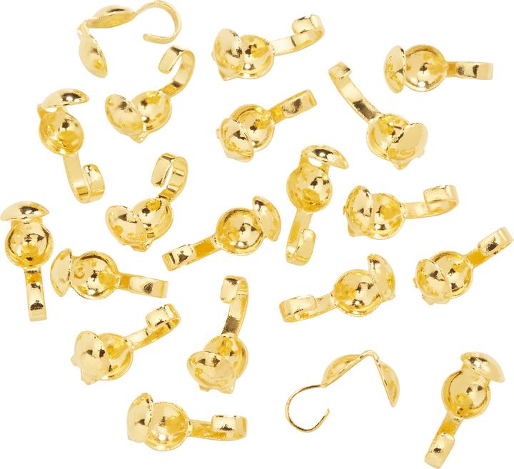 Produktbild Hobby & Crafting Fun Quetschkalotten goldfarben, 3mm, 20 Stück