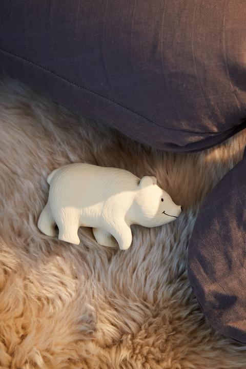 Actual product image Filibabba Natural rubber teething ring - Polly the polar bear