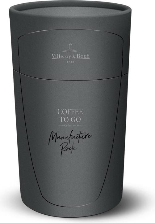 Actual product image Villeroy & Boch Manufacture Rock -GK Coffee To Go mug (300 ml, 1 x)