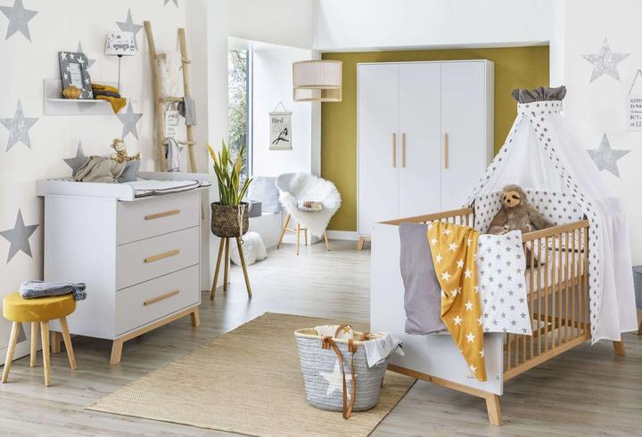Produktbild Schardt VENICE GREY Komplettzimmer aus Kombi-Kinderbett, Umbauseiten, Wickelkommode, Schrank (Kinderkleiderschrank)