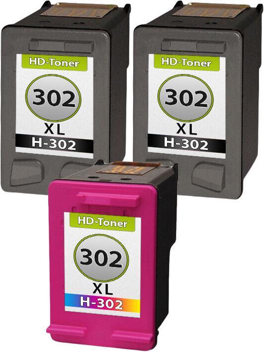 Produktbild Druckfuxx 3x TINTE PATRONEN für HP 302 XL DeskJet 1110 2130 3630 3631 3632 3633