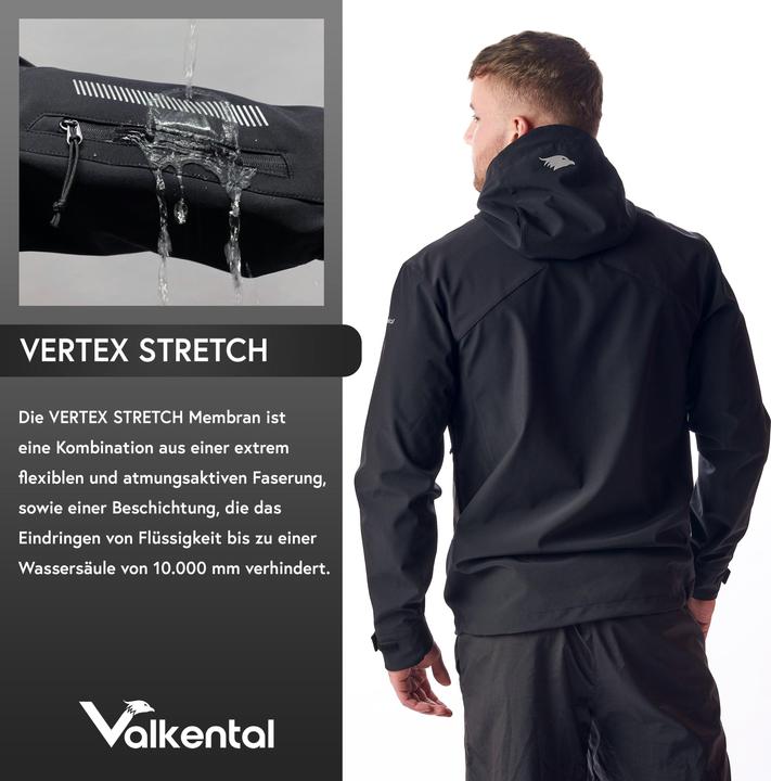Actual product image Valkental Functional & Reflective Softshell Jacket for Outdoor Activities - Men's (S)