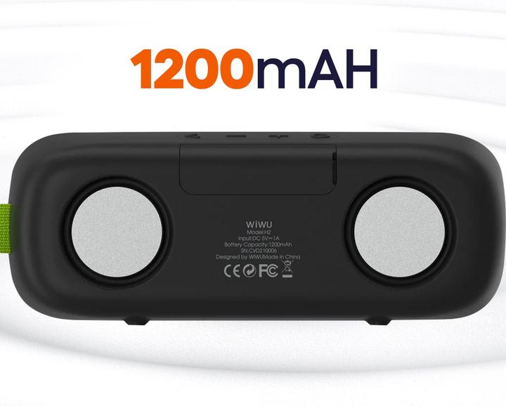 Actual product image Wiwu Bluetooth speakers - Wireless Bluetooth Speaker Thunder H2 (4 h, Battery operated)
