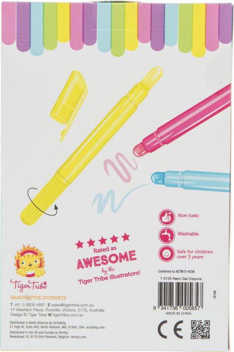 Immagine prodotto Tiger Tribe Gelati - Neon - 5 pezzi (Multicolore, 5 x)